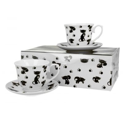 Porcelán csésze szett - 250ml - Koty Czarne