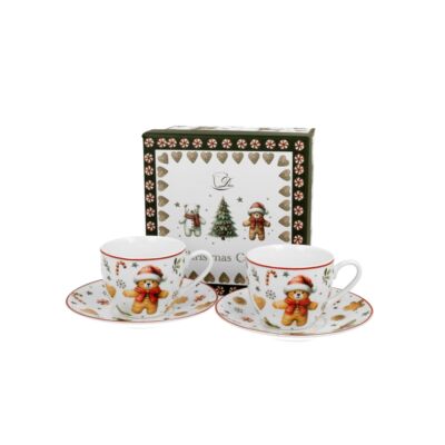 Porcelán csésze szett - 90ml - Christmas Cuties