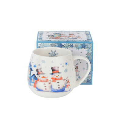 Porcelán bögre 430ml - Snowman