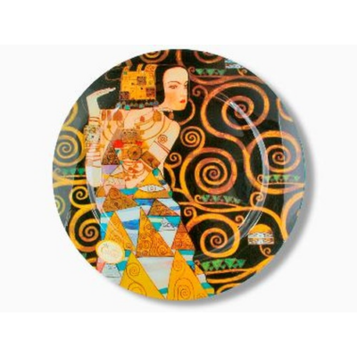 Üveg tányér - Klimt: Várakozás