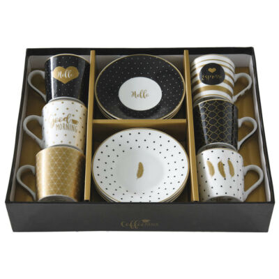 Porcelán espresszo csésze szett - 100ml - Coffee Mania
