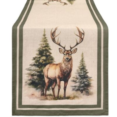 Asztali futó 50x150cm Bosco incantato, szarvas