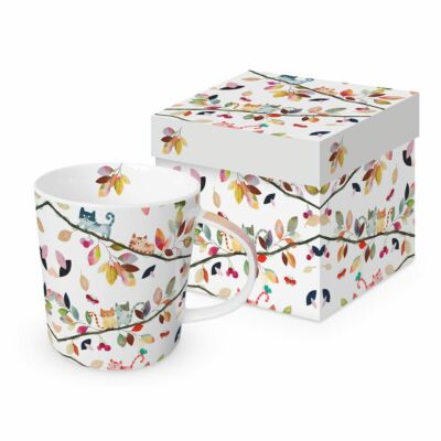 Porcelán bögre - Fall Cats