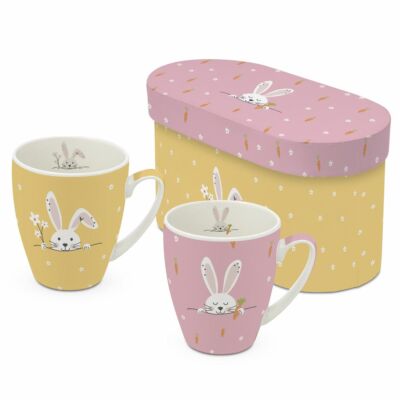 Húsvéti porcelán bögre szett 350ml Hello &amp; Easter