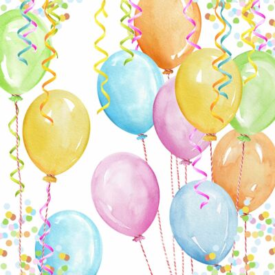 Baloon Party papírszalvéta 33x33cm, 20db-os