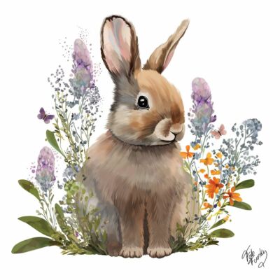 Húsvéti papírszalvéta - 33x33cm, 20db-os - Belle Bunny