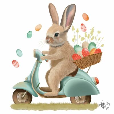 Húsvéti szalvéta 33x33cm, 20db-os Bunny Dash