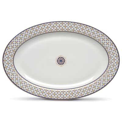 Porcelán ovális tálca - 36x24,5cm - Charles étkészlet