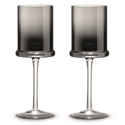 Borospohár színes üvegből - 270ml - Smoke Grey