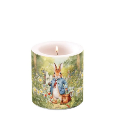 Mister Rabbit átvilágítós gyertya 8x7,5cm