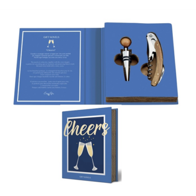 R2S.3260GIFN Boros készlet 2 db-os, bornyitóval és üvegzázórval, Gift Novels