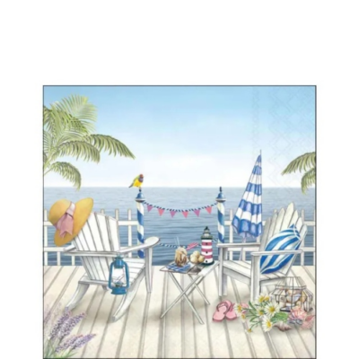Sea view papírszalvéta 25x25cm, 20db-os