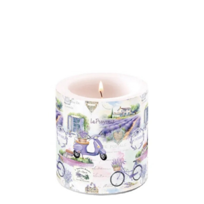 AMB.19220400 La Provence átvilágítós gyertya 8x7,5cm