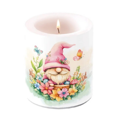 Charming gnome átvilágítós gyertya 10x10cm