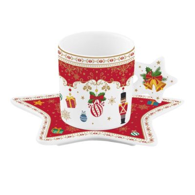 Karácsonyi porcelán csésze - 175 ml - Christmas Ornaments