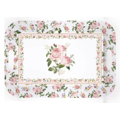 Műanyag tálca 47x33cm Chant des Roses