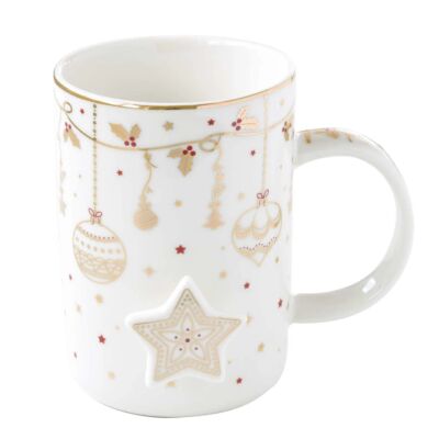 Karácsonyi porcelán bögre - 370ml - Christmas Lights