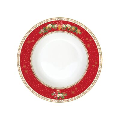 Porcelán mélytányér - 21,5cm - Christmas Memories