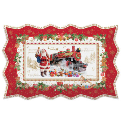 Porcelán tálca 35x23cm - Christmas Memories