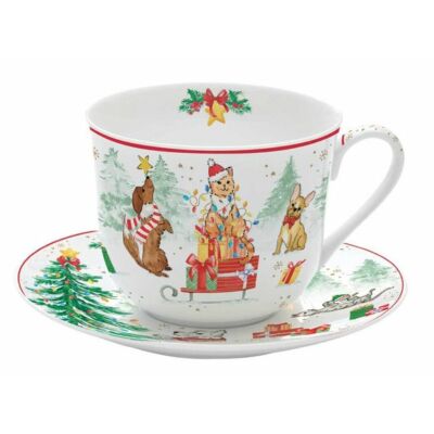 Porcelán csésze szett - 400ml - Christmas Gang