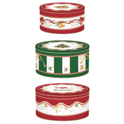 Karácsonyi fémdoboz 3 db-os szett Christmas Tale