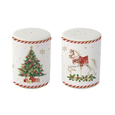 Karácsonyi porcelán só-borsszóró szett Christmas Tale