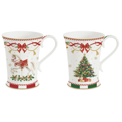 Karácsonyi porcelán bögre szett 300ml - Christmas Tale