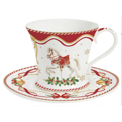 Karácsonyi porcelán teáscsésze szett 200ml Christmas Tale