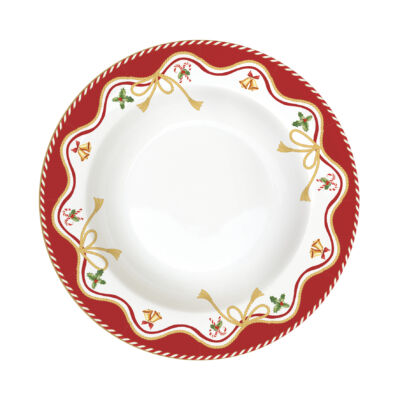 Karácsonyi porcelán mélytányér Christmas Tale