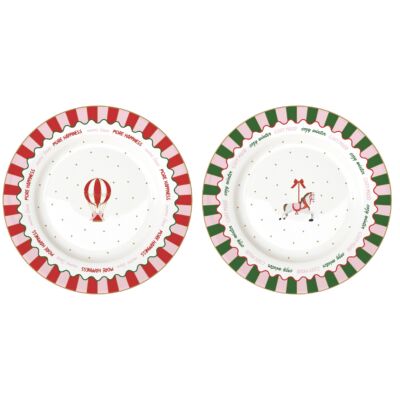 Karácsonyi lapostányér 2 darabos szett Christmas Twist