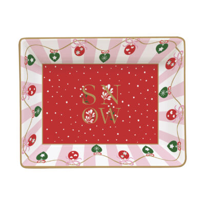 Karácsonyi porcelán tálka Christmas Twist