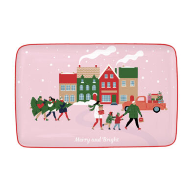 Karácsonyi tálca 22x14cm Christmas Twist