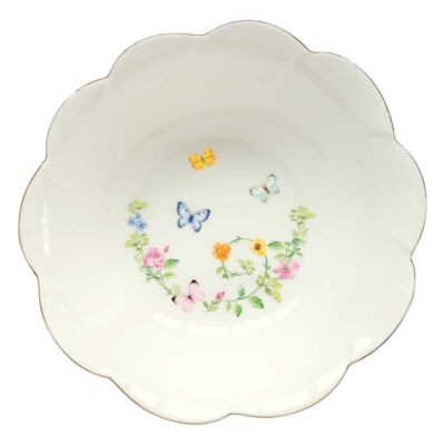 Porcelán mélytányér 20cm, Dancing Butterflies