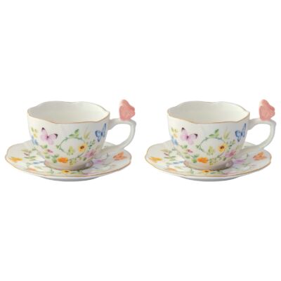Porcelán kávéscsésze szett 120ml Dancing Butterflies