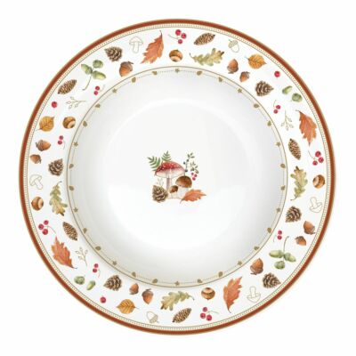 Porcelán mélytányér - 21,5cm - Autumn Breeze étkészlet