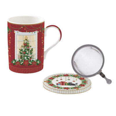 Karácsonyi porcelán bögre 350ml Festive Avenue, Atmosphere