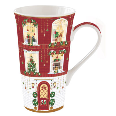 Karácsonyi porcelán bögre 600ml Festive Avenue, Atmosphere