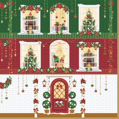 Karácsonyi szalvéta 33x33cm, Festive Avenue