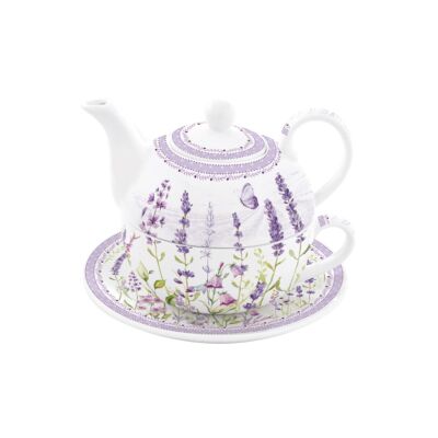 Porcelán egyszemélyes teáskészlet - 350ml