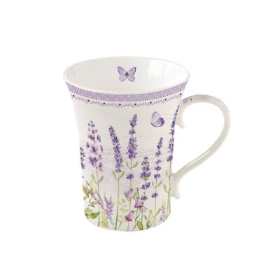 Porcelán bögre - 360ml - Lavender Field