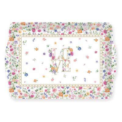 Műanyag tálca 33x22cm, Mon Amour