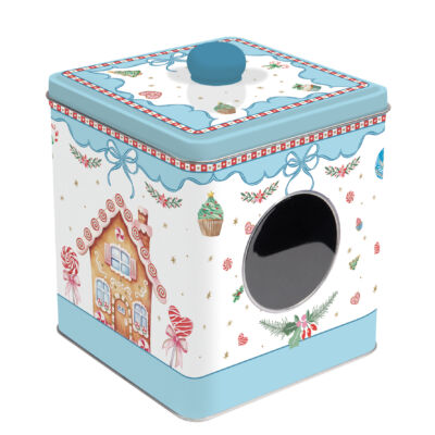 Ablakos fémdoboz - Sweet Christmas