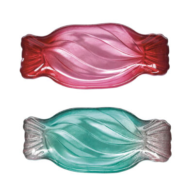 Üvegtál szett Szaloncukor forma - Sweet Christmas