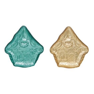 Üvegtál szett Mézeskalács házikó forma - Sweet Christmas