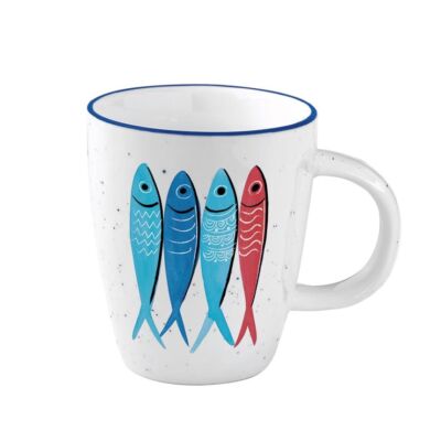 Porcelán bögre - 350ml - Sardine&#039;s Party