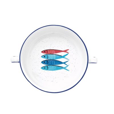 Porcelán tál füllel - 12cm - Sardine&#039;s Party