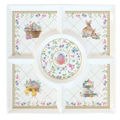 Porcelán kínáló tálca Spring Bloom