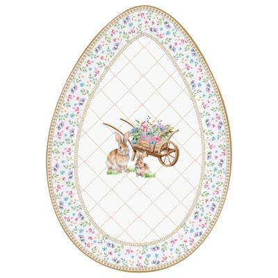 Porcelán kínáló tálca Spring Bloom