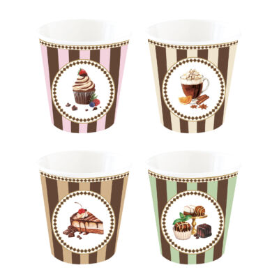 Porcelán kávés pohár szett 100ml Sweet Moments