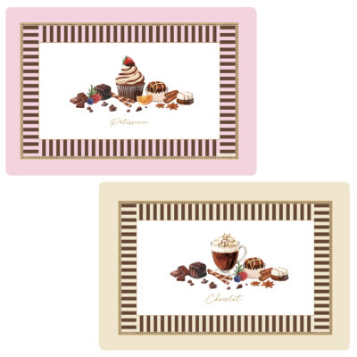 Műanyag tányéralátét 45x30cm Sweet Moments